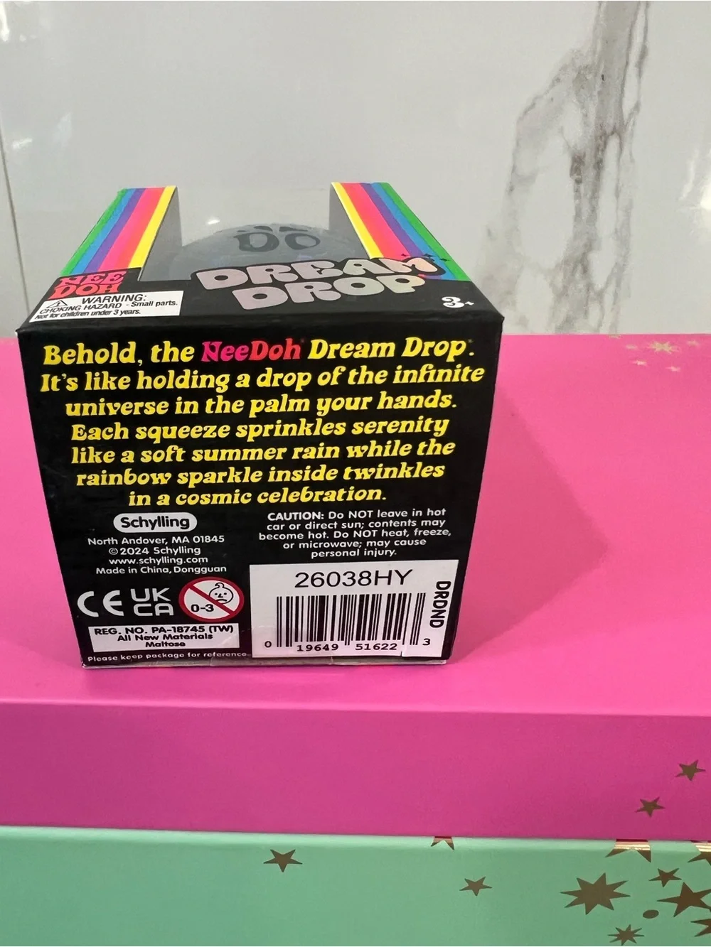 Needoh Sealed package - Dream Drop Teal Squeeze Stress Ball